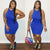 “Snatched” Bodycon Dress (blue)