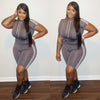Biker Short Hoodie Set (charcoal)