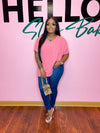 “Plain Jane” Pocket Blouse (rosey)