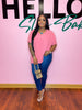 “Plain Jane” Pocket Blouse (rosey)