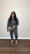 “Mutual Feelings” Sweater Pant Set (charcoal)