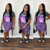 Plaid Flannel shorts (purple)