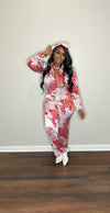 Brunch Date Jumpsuit (red)