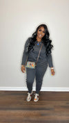“Mutual Feelings” Sweater Pant Set (charcoal)