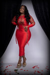 “In Love” Peekaboo Maxi Dress