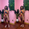 Watercolor Romper (black )