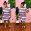 “Painted On” Bodycon dress (purple)
