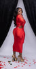 “In Love” Peekaboo Maxi Dress